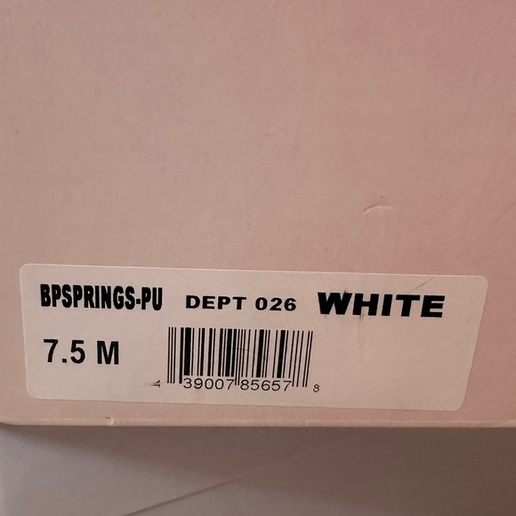 BP - White Spring Wedge Heel - Picture 5 of 5